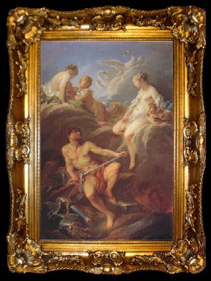 framed  Francois Boucher Venus Requesting Arms for Aeneas from Vulcan (mk05), ta009-2